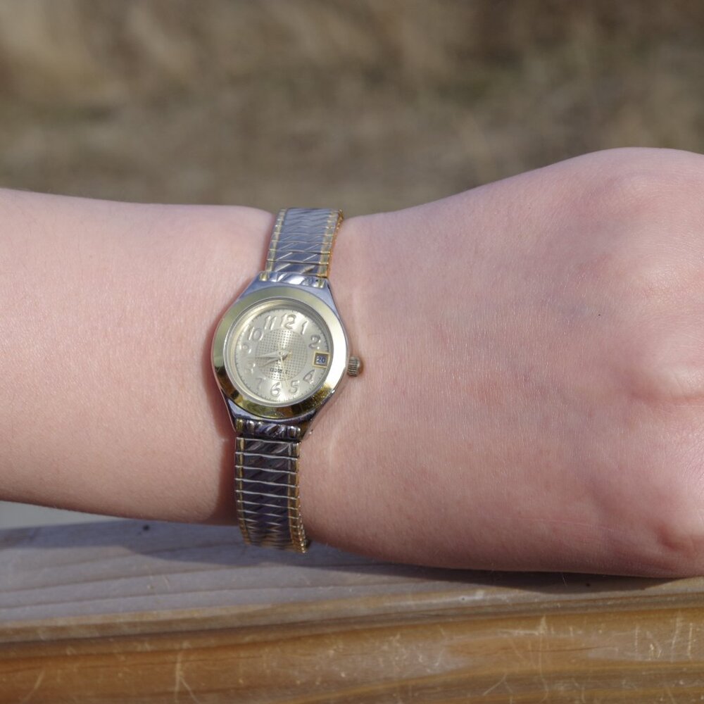 Ladies Waltham Gold & Silver Color Watch